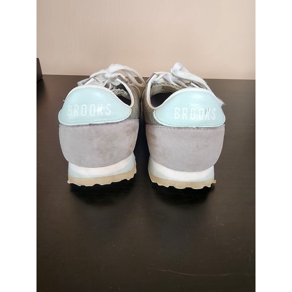 Women's Brooks Running Shoes Gray/Blue Size 8.5 - Picture 7 of 9
